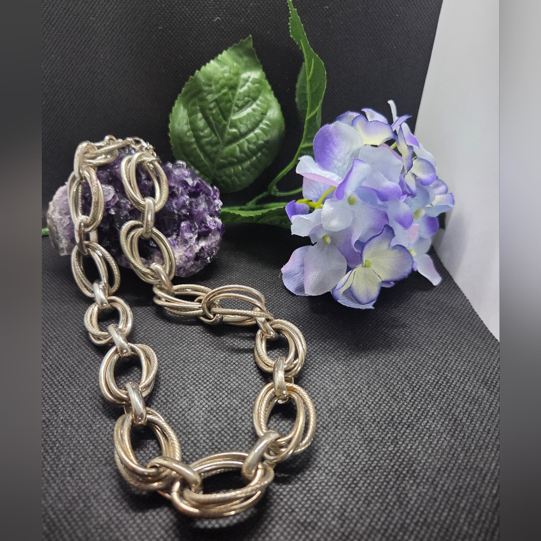 Etienne Aigner Necklace Silver Chain